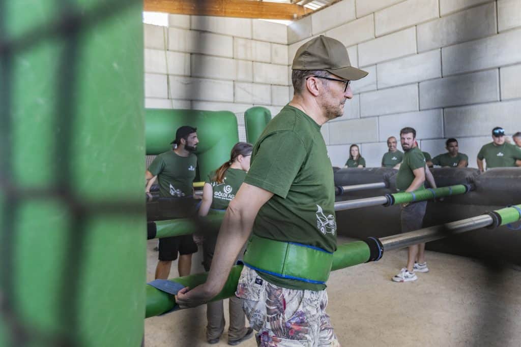 Jubiläum Göldi Menschen Kicker
