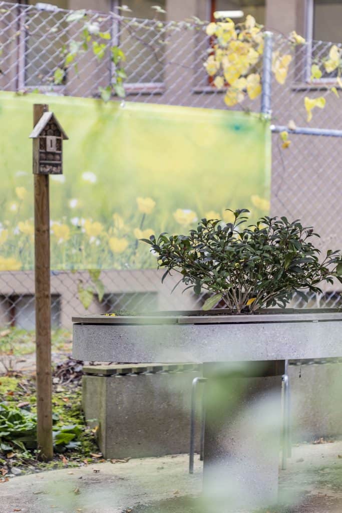 Vogelhäuschen im Garten